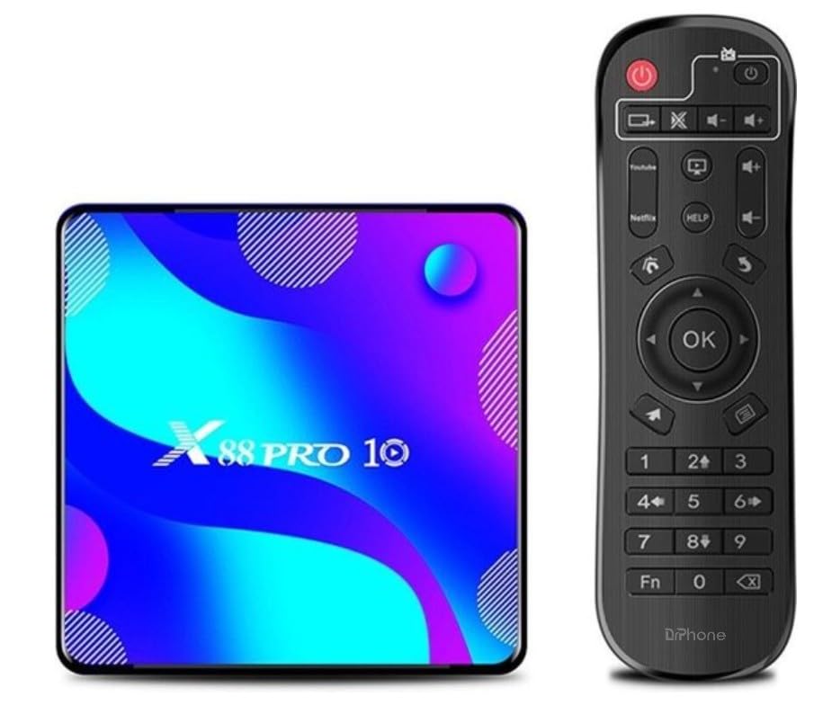 TV Box Android 10.0 DrPhone GPU2 streaming fluide 4K Dual Band