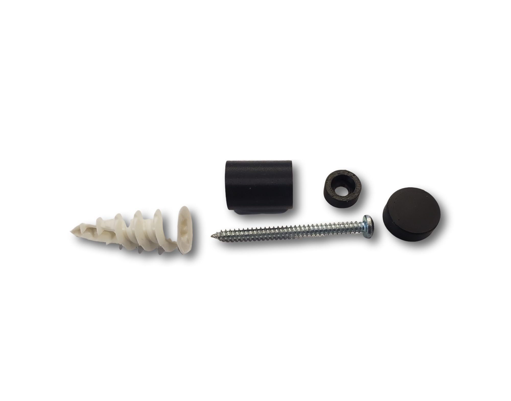 Secure Mounting Hardware, Compatible with IKEA SKADIS Pegboard System (Matte Black, 4 Pack)