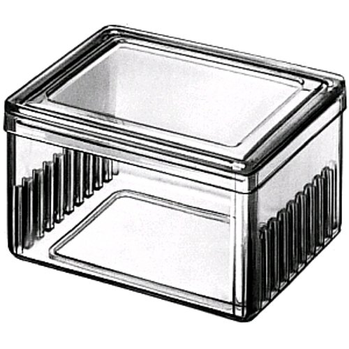 Schifferdecker Staining Jar, Glass Lid, for 10 Slides, 100ml, Karter Scientific 214I6