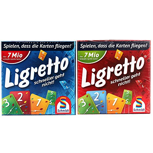 Preisvergleich Produktbild Schmidt Spiele Ligretto 8 Spieler - Vorteilspack (Blau + Rot)