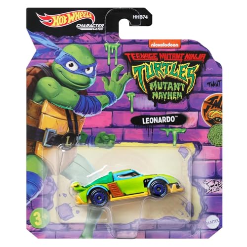 Hot Wheels TMNT Mutant Mayhem Character Cars 4 Pack miniatura 7