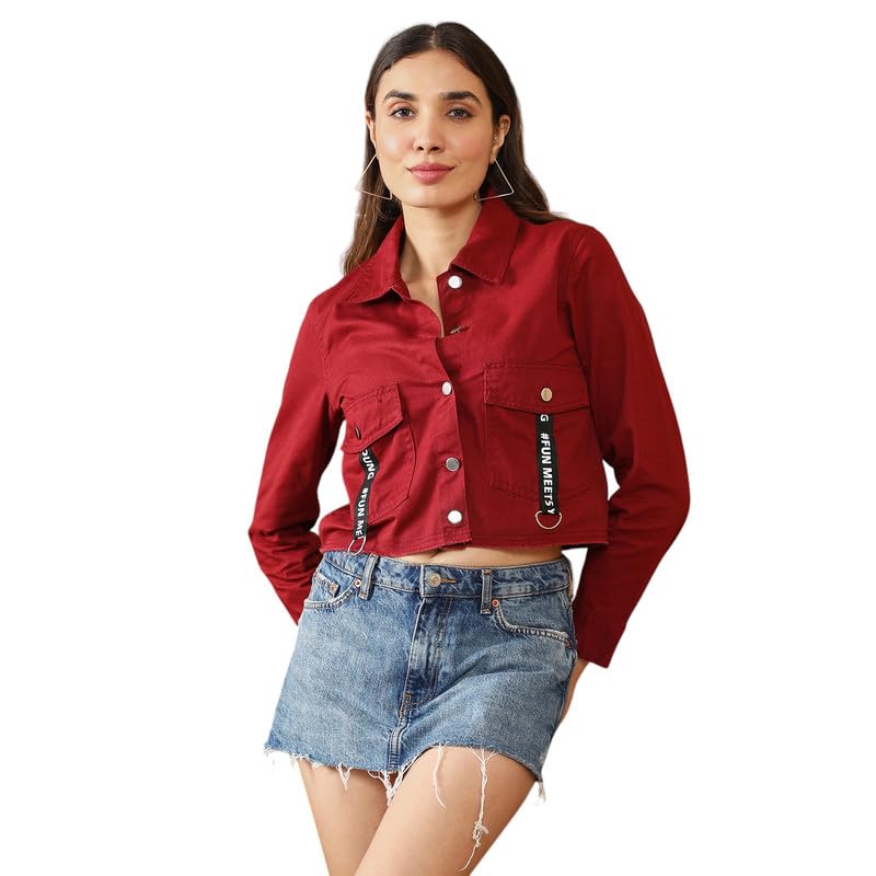 pinacolada Women's Jacket For Casual Wear | High Neck | Long Cuffed Sleeves | Zipper Closure | Jacket Crafted With Comfort Fit For Everyday Wear-picture-10