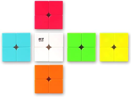 Miniatura 4 de Rompecabezas de cubo de velocidad 2x2 2x2 x2 cubo mágico rompecabezas juguete para niños y adultos (fibra de carbono)