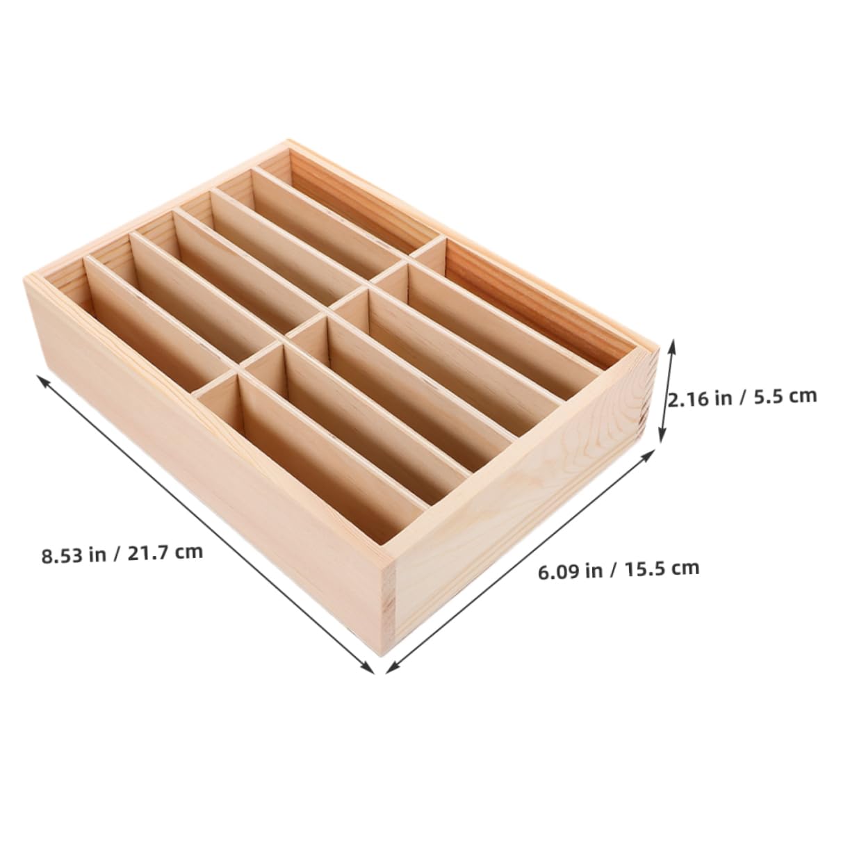 Hemobllo Scatola Porta Telefono in Legno 12 Scomparti Set Da 2 Organizer Da Tavolo Per Cellulare Supporto Per Cellulare Ufficio Aula Riunioni Gestione Salvaspazio e Protezione Dispositivi