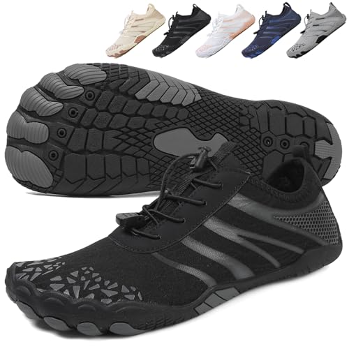 Image of Hike Barefoot Shoes Womens Men,Unisex Barefoot Water Shoes Breathable, Anti-Slip Hiking Footwear for Athletic Wide Toe Shoe Footwear for Hiking, Walking, Running, Yoga, and Water Sports