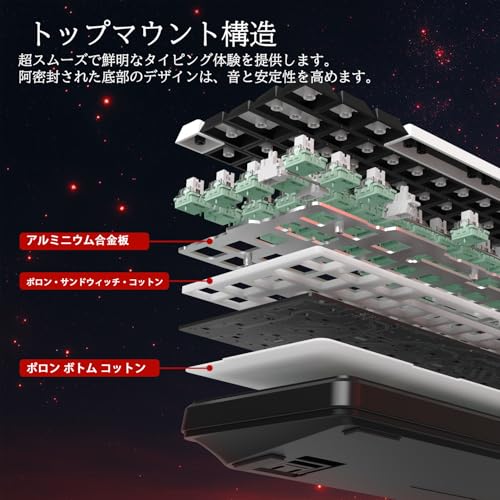 ATTACK SHARK X65 HE ラピッドトリガーキーボード の商品画像 5