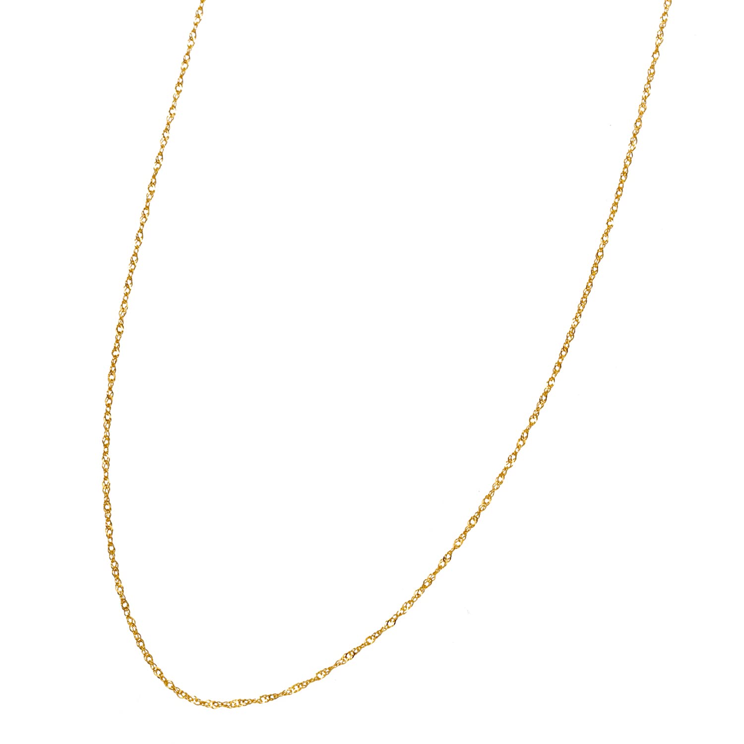 Amazon | [SmileSweety] 18金 スクリューネックレス 50cm 日本製 K18 