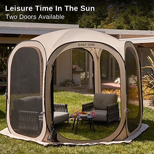 East Oak SCH23002 Screen House Tent Pop-Up, Portable Screen Room Canopy Instant Screen Tent 10 X 10 Ft thumb #8