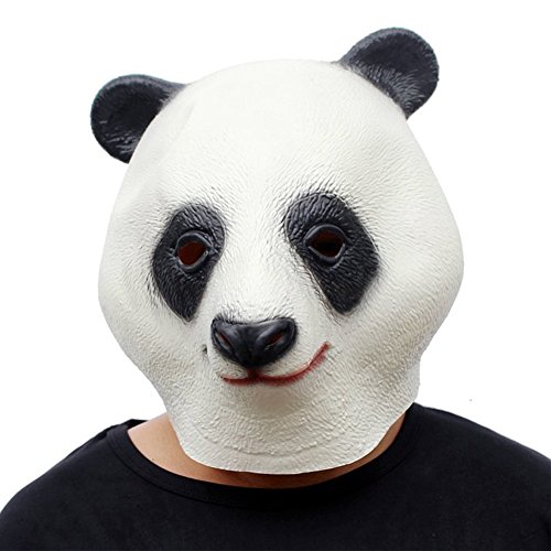 Queenshiny® maschera animale lattice (panda)