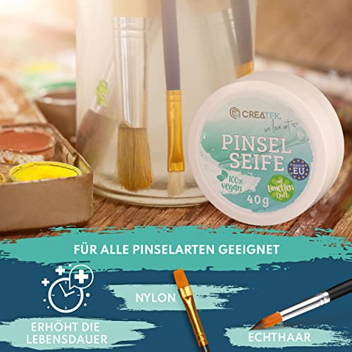 Pinselreiniger CreaTek für Acryl- und Aquarellfarben