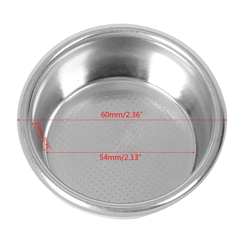 Filtro Cestello In Acciaio Inossidabile Non Pressurizzato Da 54 Mm, Compatibile Con Macchina Caffè Serie 870, Altezza 25 Mm