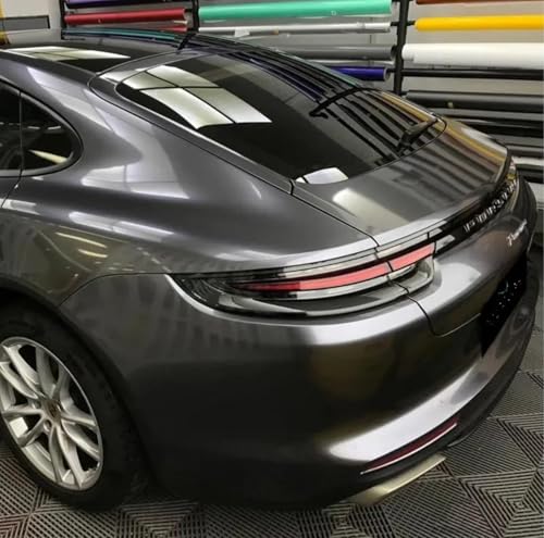 Image of HOME13 Wrap Car & Bike DIY Wrap Sheet Roll Film Sticker Decal Rated Grey Metallic (24 x118)
