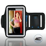 Sports Armband for iPod Touch 5th Generation and iPhone 5, 5s, 5c, 4, 4s by Armbeats, with Free 8 inch Armband Extender, Key Holder and Reflective Surround