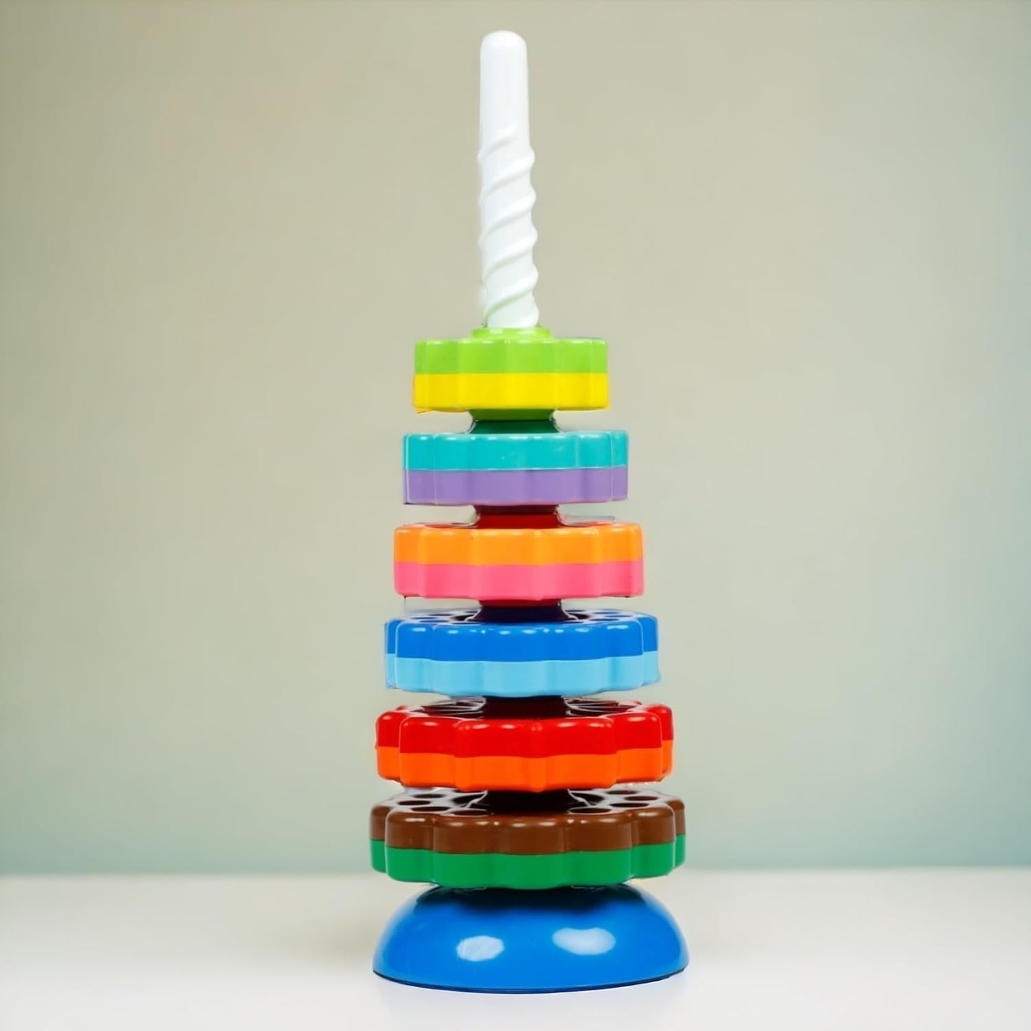Kiddie castle Rainbow Spinning Stacking Toys Tower Children/Kids/Toddlers/Infants (Multicolor) (8Pcs) | Toys for Kids | Baby Toys | Toys for 1 + Year Old | Children Toys (B0D89KKSPD) Amazon Price History, Amazon Price Tracker