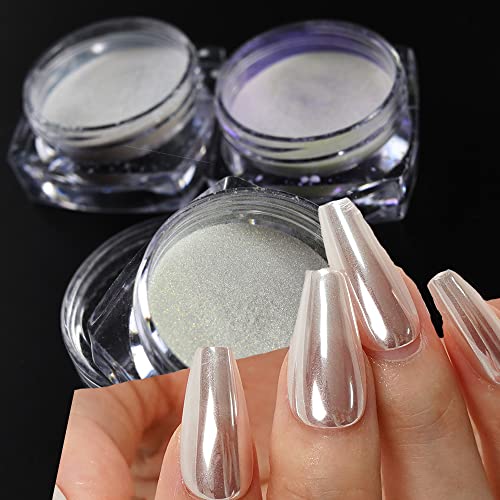 1 Box 0.2G Laser Nail Glitter Peacock Mirror Powder Laser Dust Nail Art Chrome Pigment Powder Rose Gold Silver Mix Nail Art Glitter Sequins Diy Sparkly Paillette Charm Flakes Gel Nail Decorations #TOP4