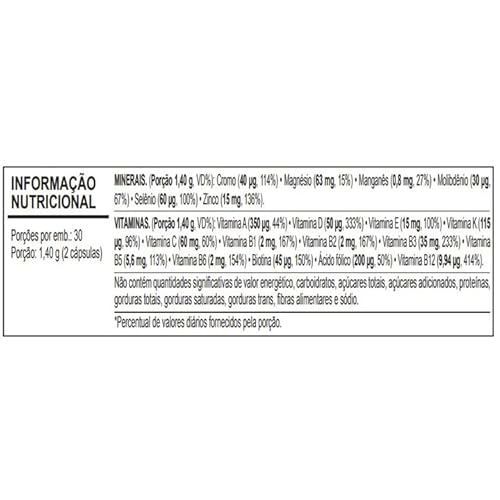 Kit 2 Multi All Multivitamínico Nutrify 60 Cápsulas