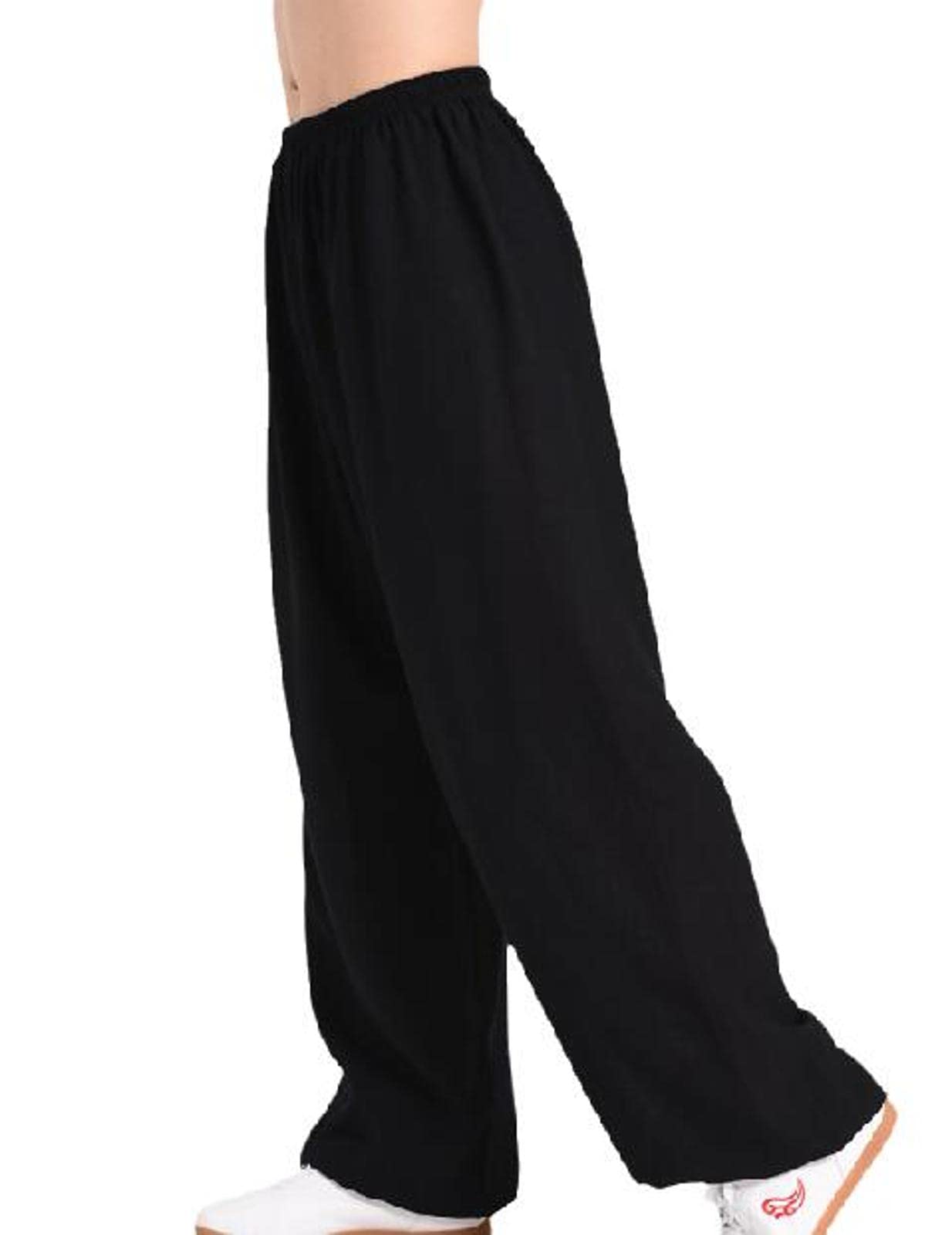 Pantalones De Tai Chi Unisex, Pantalones De Entrenamiento De Yoga Marcial Kung Fu De Lino y Algodón Transpirable Suave