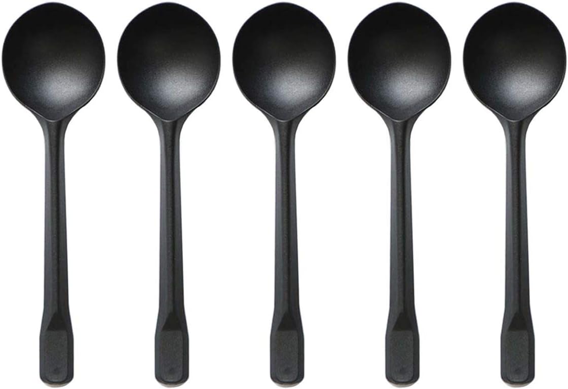 OBTANIM 150 Pack large Disposable Plastic Spoons Heavy