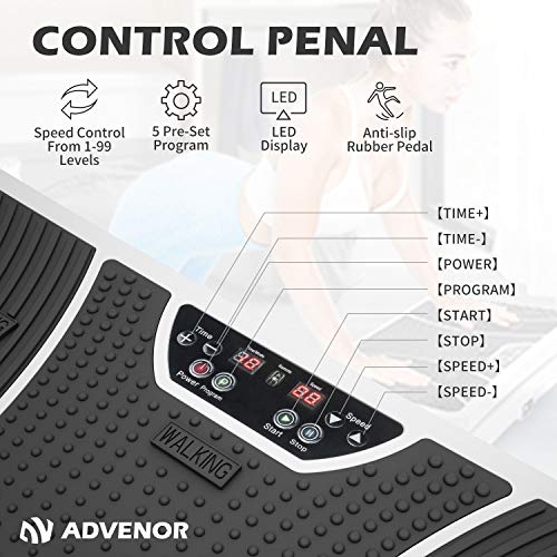 ADVENOR-Vibration-Plate-Exercise-Machine-3D-Whole-Body-Workout-Fitness-Platform-with-Loop-Bands-Silent-Motor-Speed-Control-1-99-Level-for-Home-Fitness-Weight-Loss