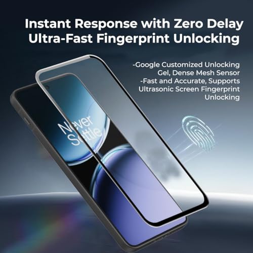 Image of Czartech Tempered Glass Screen Protector Compatible For OnePlus Nord CE4 | CE 4 Lite (Black) Edge-To-Edge Protector Coverage with Easy Installation Kit