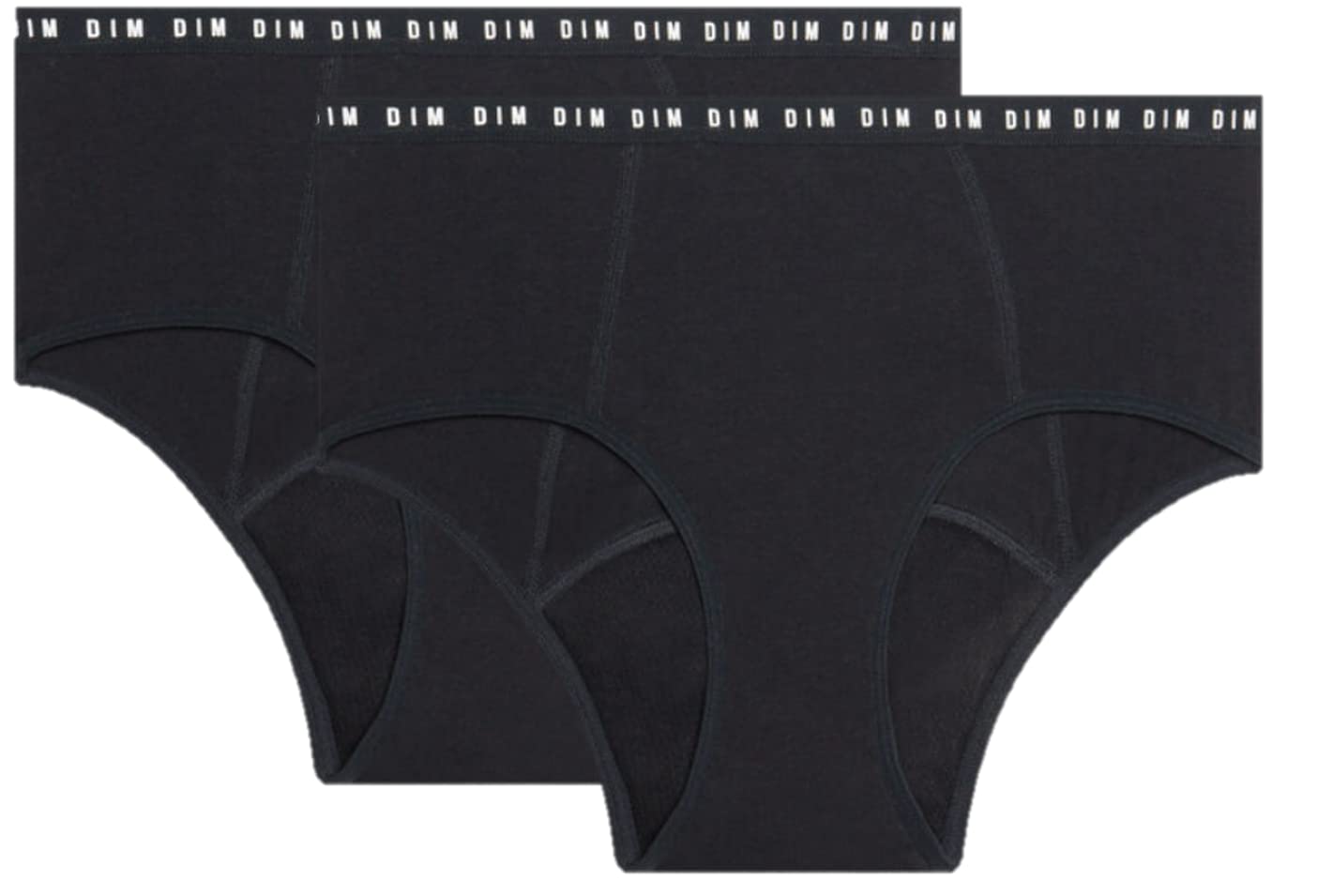 Dim Boxer Femme Menstruel Coton Bio Flux Abondant Dim Protect x2