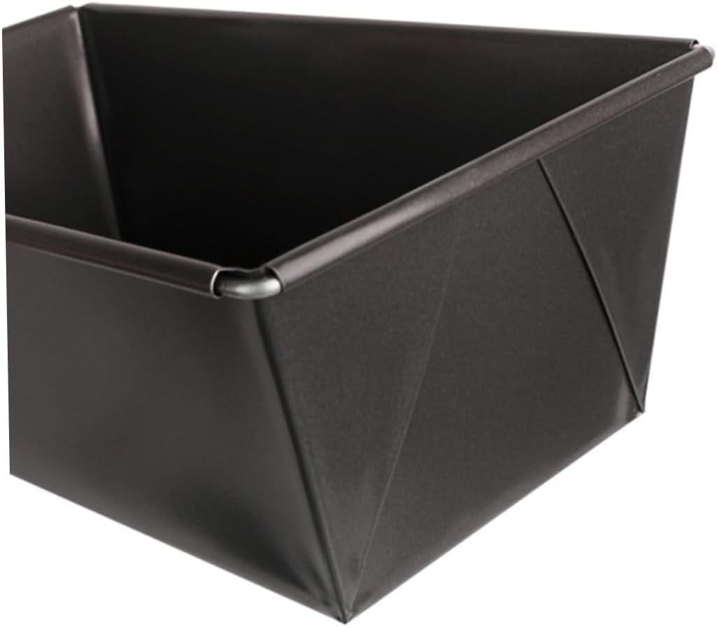 PRETYZOOM 4pcs Non-stick Rectangular Bread Cake Molds Baking Pans Set, Household Loaf Bakeware for Oven Use, Sturdy Black Coating, Kitchen Baking Supplies for Toast and Cake