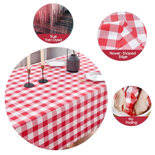 Nappe vichy rectangulaire pour protéger la table avec style