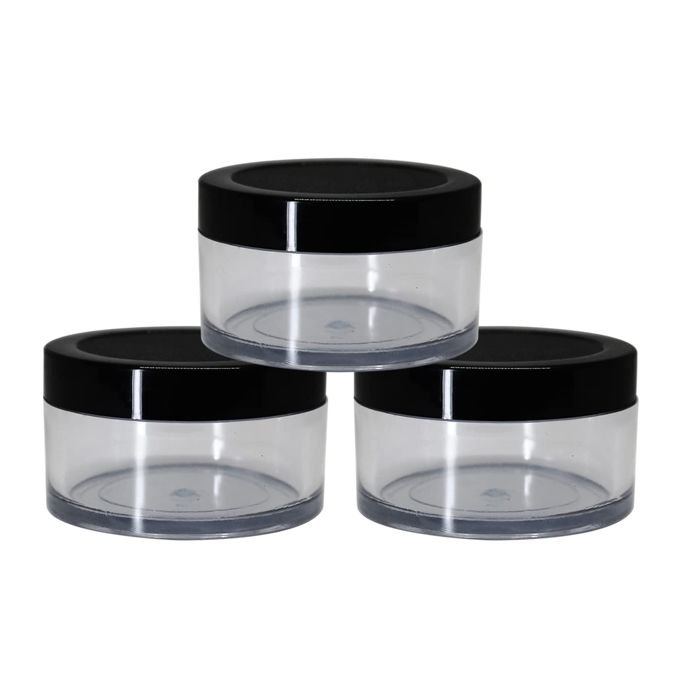 nsb herbals Acrylic Container San Jars With Black Outer Lid...