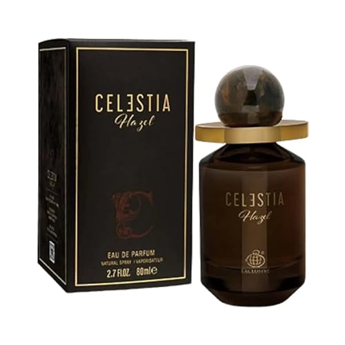 Fragrance World – Perfume Celestia Hazel Edp 2.7 fl oz Unisex perfume | Perfumes aromáticos Signature Note para hombres y mujeres Exclusivo I Luxury