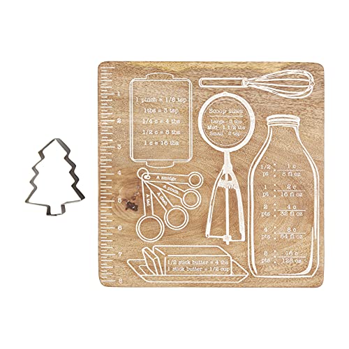 Mud Pie Holiday Baking Trivet & Cookie Cutter Set, x 8 1/2