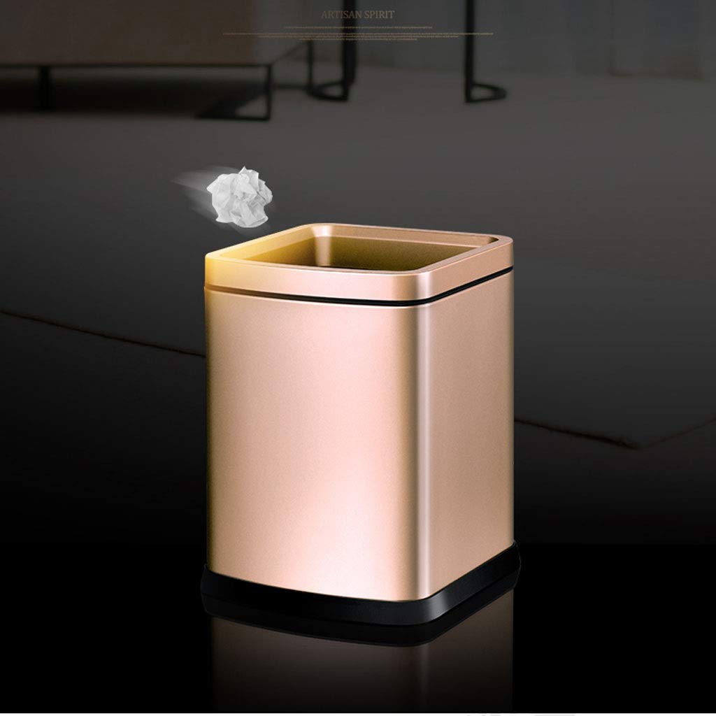 nu steel Majestic, cestino per la spazzatura decorativo in acciaio inox