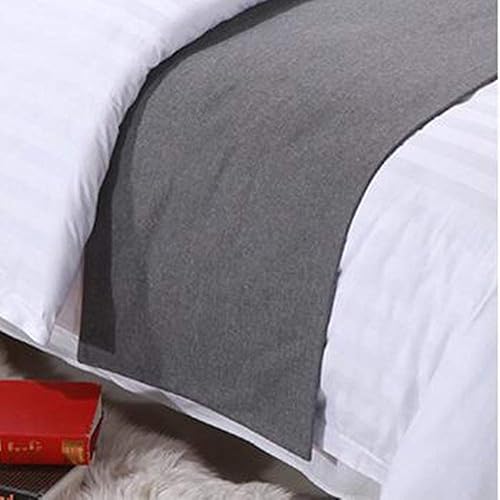 Miniatura 4 de YIH Juego de 3 piezas de camino de cama, tapete decorativo para ropa de cama, protector de cama para mascotas, 1 camino de cama + 2 fundas de cojín,