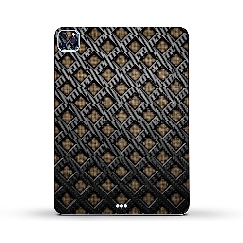 Image of MightySkins Carbon Fiber Skin Compatible with Apple iPad Pro 11 inch M2 4th Gen (2022) Full Wrap Kit - Black Wall | Protective, Durable Textured Carbon Fiber Finish | Easy to Apply | Made in The USA