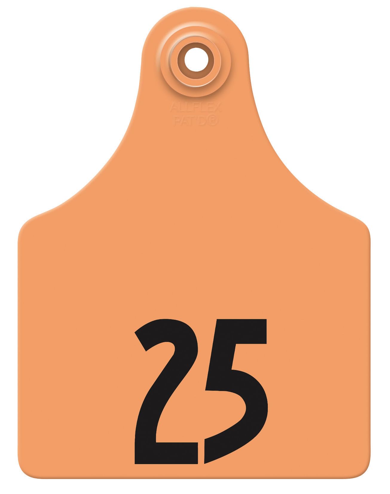 Global Allflex Allflex Orange Maxi 51-75 Tags