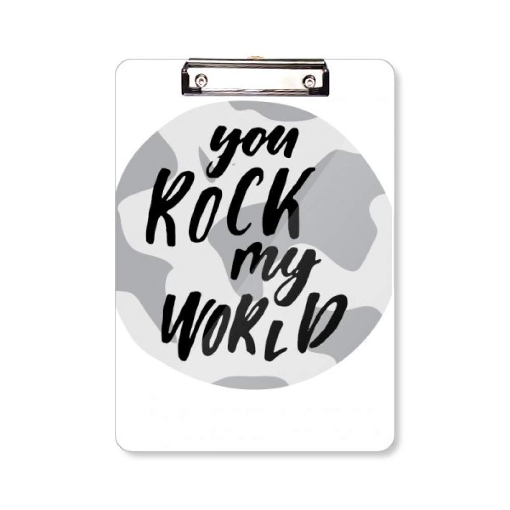 Bloc-notes A4 You Rock My World pour prendre des notes au bureau - 5