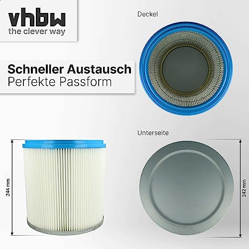 Vhbw filtro a pieghe piatte compatibile con Hilti