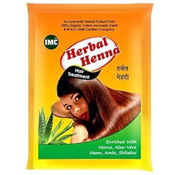 IMC Herbal Henna Enriched with Aloe Vera, Amla, Neem, Shikakai -Set Of 3