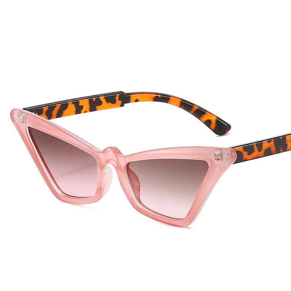 Modne okulary przeciwsłoneczne Cat Eye dla kobiet i dziewcząt, duże, modne, seksowne oprawki, różowe, urocze dodatki