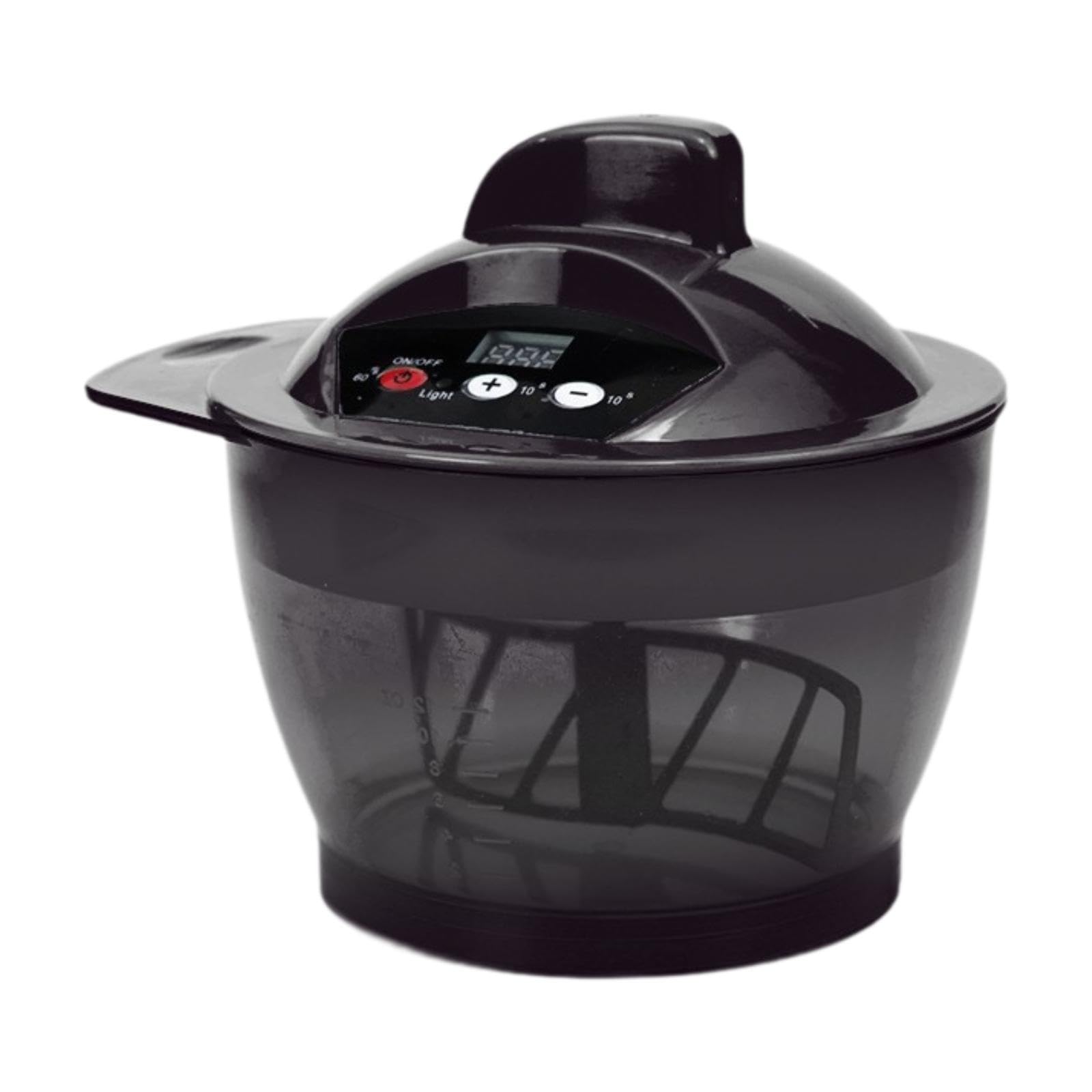 320ml Electric Hair Color Mixing Bowl with US 110V Plug for Stylists, Black