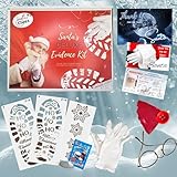 Santa Evidence Kit - Deluxe with Bootprint Kit and Snow - Santa's Lost Button and Santa Key Christmas Fun for Kids and Adults - Leave Realistic Proof of Santa's Visit