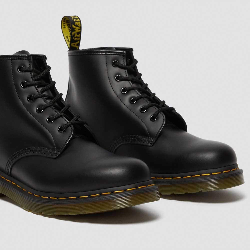 Dr. Martens 101 Smooth Stivaletti con Lacci, Unisex - Adulto, Nero (Black Vintage), 44 EU