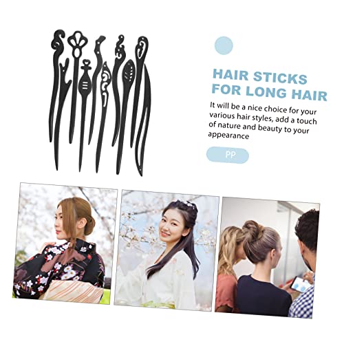 Épingles à cheveux bois traditionnelles chinoises chignons rétro x30