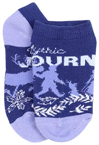 Disney Frozen 10-Pack Socks Multi Pack Set, Blue/Purple, 6/84