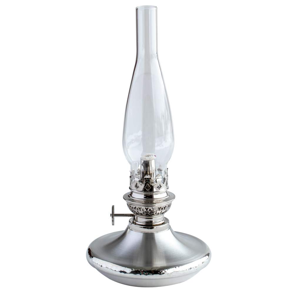 Danforth Pewter Bay Oil Lamp – Traditional and Vintage Style Oil Lamp for Indoors – 8.5