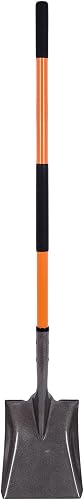 Flat Shovel,Square Spade Shovel with Long Handle