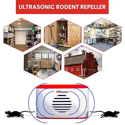 PestContro Portable Ultrasonic Rodent Repeller, Cordless Non-Lethal Dual Frequency, Mice Rats Squirrels Chipmunks Kitchen Office Garage Basement Shed Storage Attic by Pest Contro - Image 3