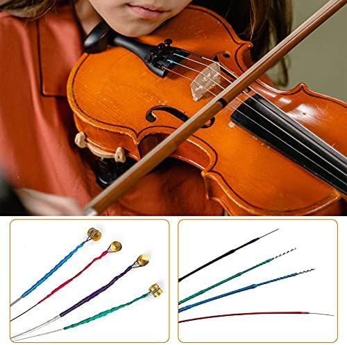 SAVITA 2 Sets 4/4 Violin Universal String Classic Violin Silver String (GDAE) Steel Core with Nickel-Plated Ball Head