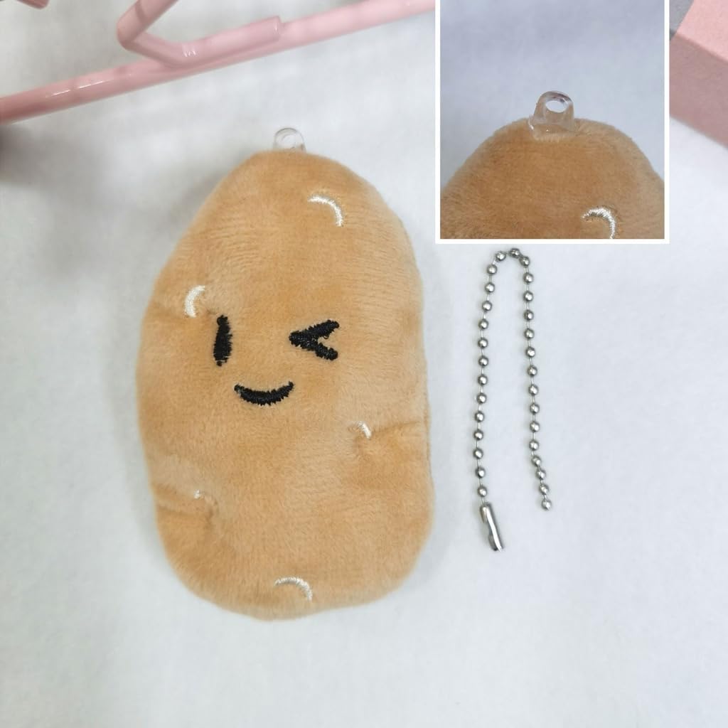 Soft Fabric Potato Doll Key Chain Brooch Pendant Plush Keychain Creative Bag Charm Decorations for Women and - Image 8