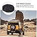 JUMPLAWN 1pc Car Winch Cover Heavy Duty Oxford Elastic Strap Design for Wind Resistance Protects against Sun Rain Dust for Suvs and Electric