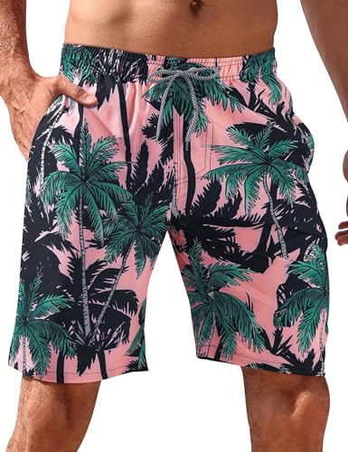 Image of BOJIN Mens Swim Trunks 9 inch Quick Dry Stretch Swim Shorts Mesh Lining Bathing Suits Swimwear Beach Shorts with Pockets